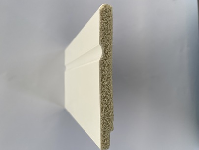 Len Chân Tường Nhựa PS Bản 87 mm x 10mm Màu Trắng Bóng
